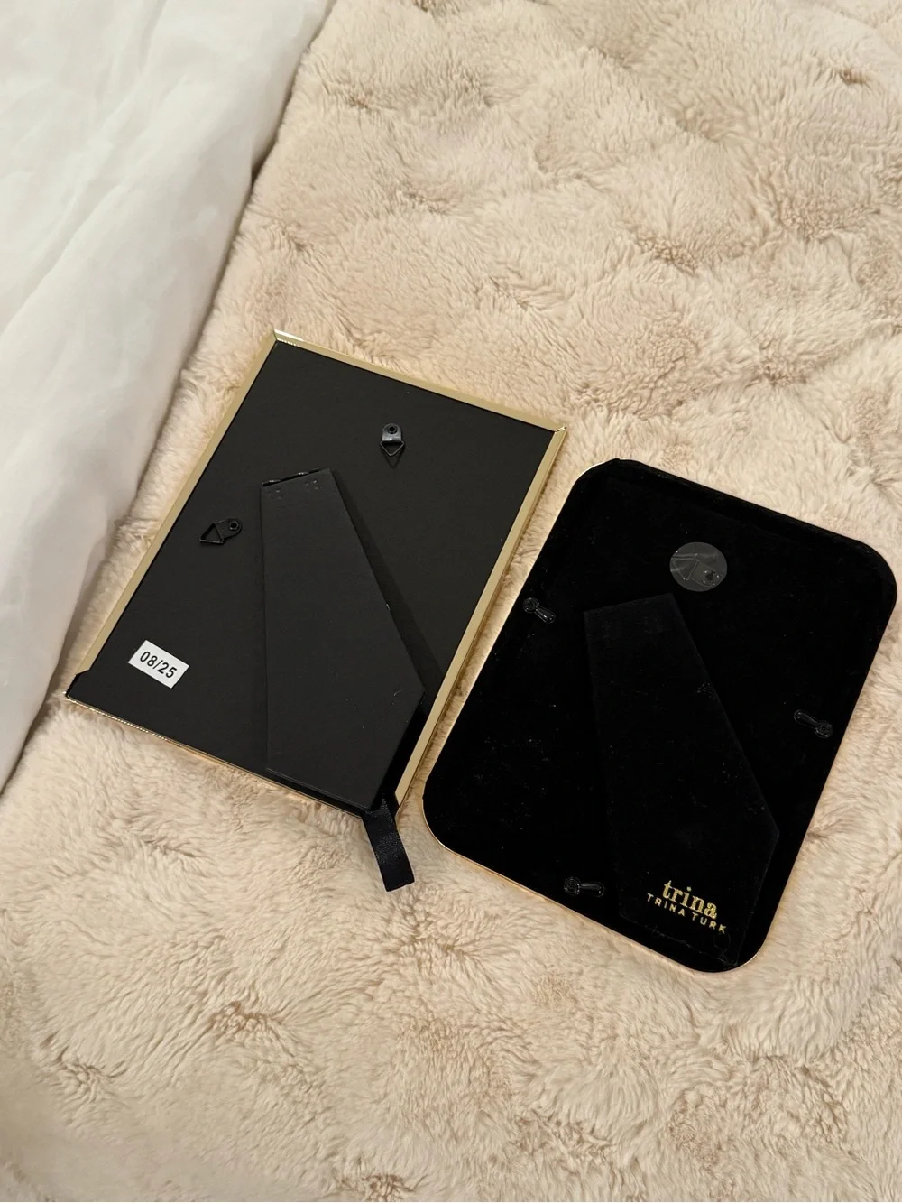 White and Gold Photo Frame Duo